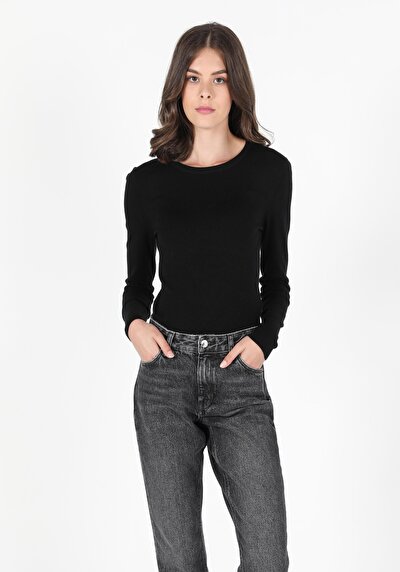 Afficher les détails de Pull Noir Slim Fit   Femme