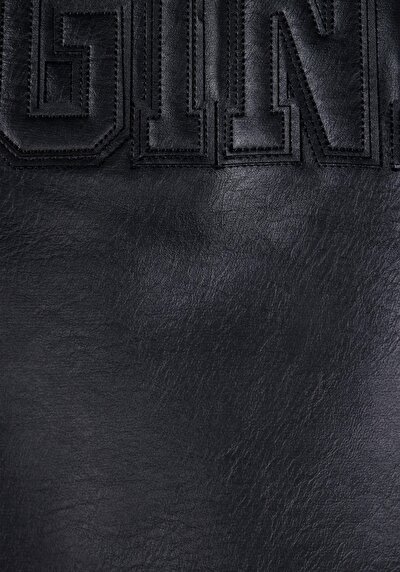 Afficher les détails de Veste Pu Noir   Regular Fit Homme