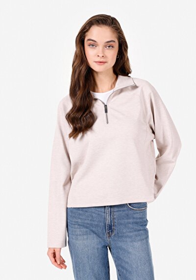 Image de Chemisier À Manches Longues Beige Regular Fit Femme