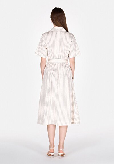 Image de Robe Ecru Regular Fit Femme