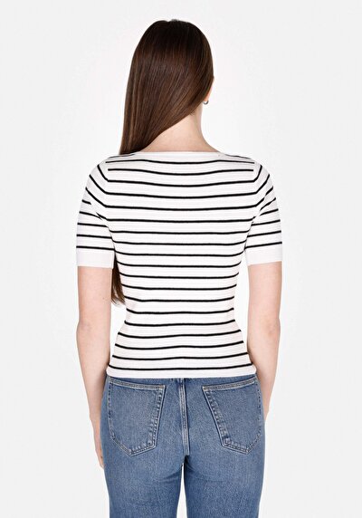 Image de Tricot Blanc Slim Fit Femme