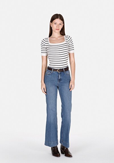 Image de Tricot Blanc Slim Fit Femme