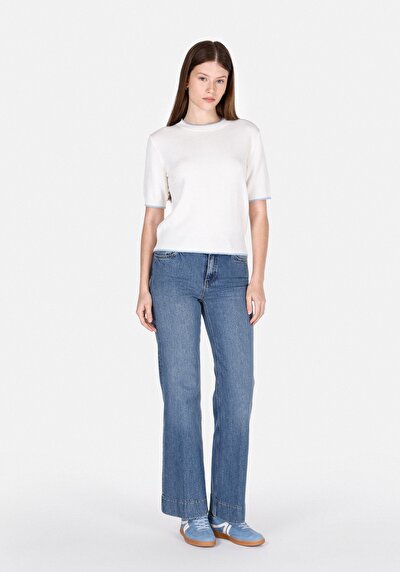 Image de Tricot Blanc Regular Fit Femme