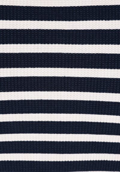 Image de T-shirt À Manches Courtes Marine Slim Fit Rayé Femme