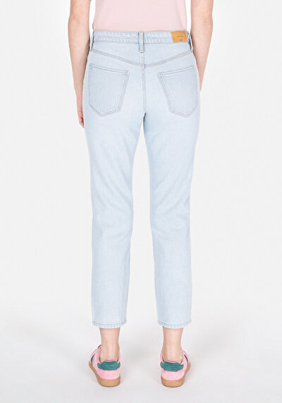 Image de 896 Maria Pantalon En Jean Mom Fit Femme