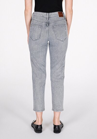 Image de 896 Maria Pantalon En Jean Mom Fit Femme
