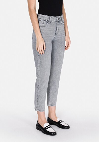 Image de 896 Maria Pantalon En Jean Mom Fit Femme