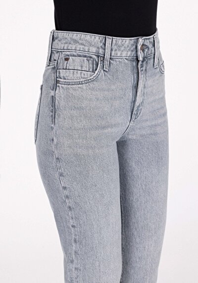 Image de 896  Maria Pantalon    En Jean Mom Fit Femme