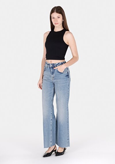 Image de 972 Lave Pantalon    En Jean Regular Fit Femme