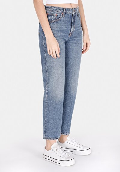 Image de 884 Lauren Pantalon En Jean Straight Fit Femme