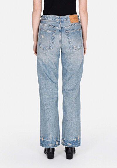 Image de 880 Elisa Pantalon En Jean Straight Fit Femme