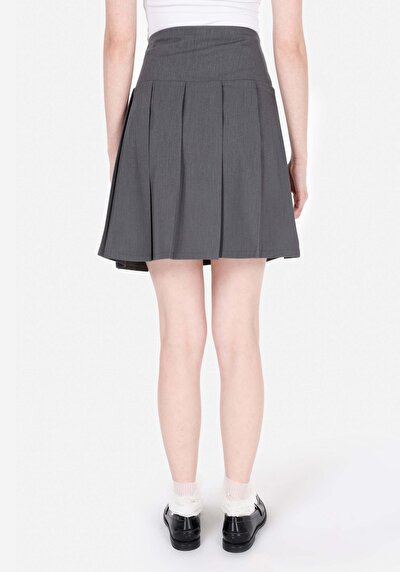 Image de Jupe Gris Regular Fit Imprimé Camisole Mini Femme