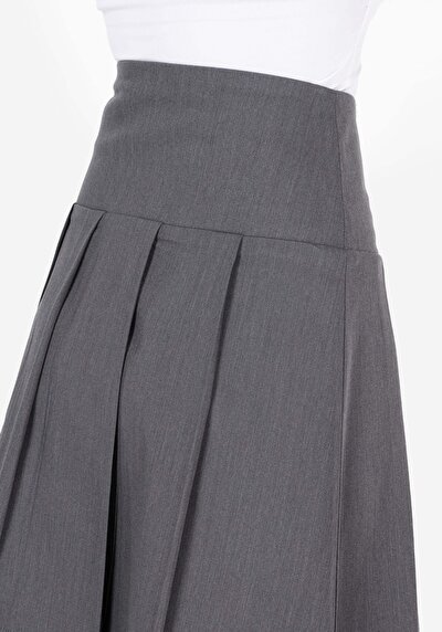 Afficher les détails de Jupe Gris Regular Fit Imprimé Camisole Mini Femme