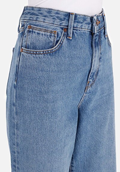 Image de 970 Berry Pantalon  Wide Leg High Rise En Jean Regular Fit Femme