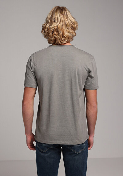 Image de T-shirt À Manches Courtes Vert Regular Fit Homme
