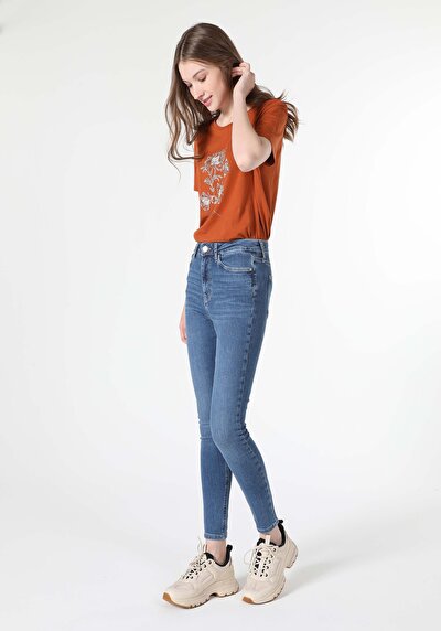 Image de 760 Diana Pantalon Denim En Skinny Fit Femme