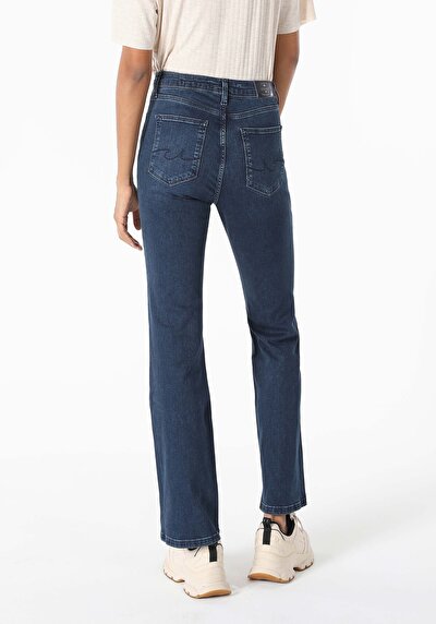 Image de 791 Monica Pantalon Bleu En Regular Fit Femme