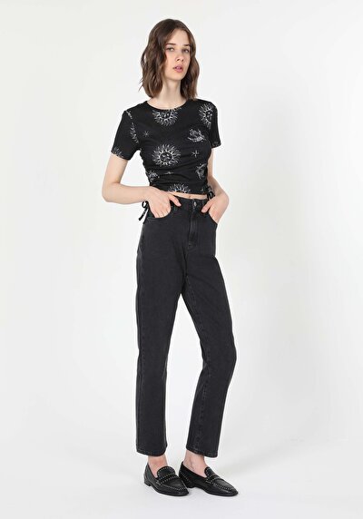 Image de 884 Lauren Pantalon Denim Straight Leg En Straight Fit Femme