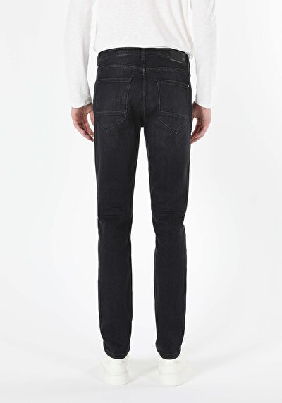 Image de 044 Karl Pantalon Bleu Straight Leg En Straight Fit Homme