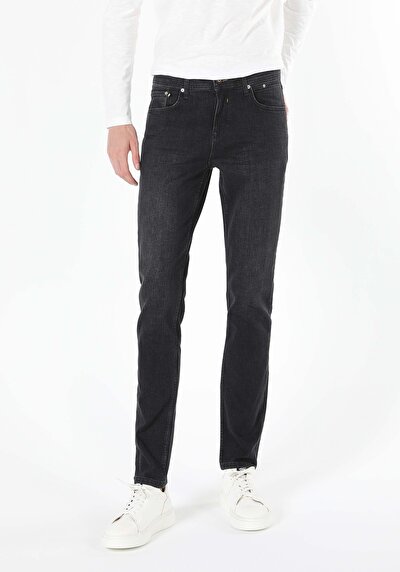 Image de 044 Karl Pantalon Bleu Straight Leg  En  Straight Fit Homme