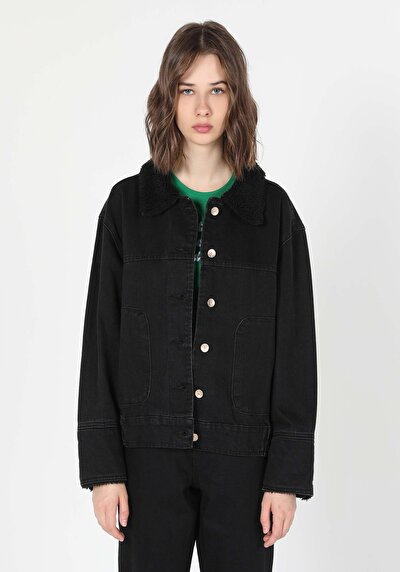 Afficher les détails de Veste De Blazer Denim Regular Fit   Femme