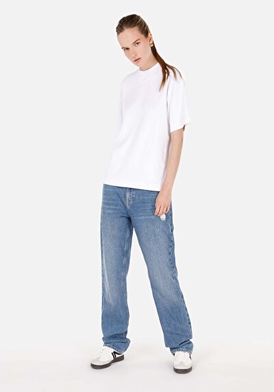 Image de 945 Daisy Pantalon Bleu En Straight Fit Femme