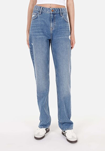Image de 945 Daisy Pantalon Bleu En Straight Fit Femme
