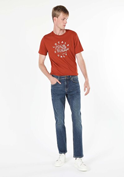 Image de 045 David Pantalon Denim Straight Leg En Regular Fit Homme