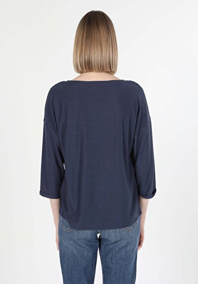 Image de T-shirt À Manches Longues Marine Regular Fit  Femme