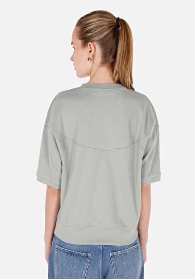 Image de T-shirt À Manches Courtes Vert Regular Fit Droit Femme