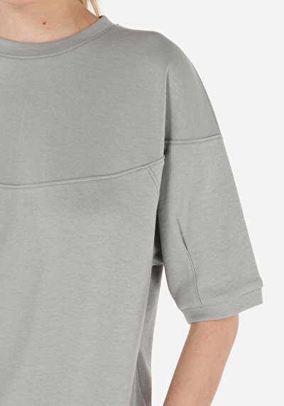 Image de T-shirt À Manches Courtes Vert Regular Fit Droit Femme