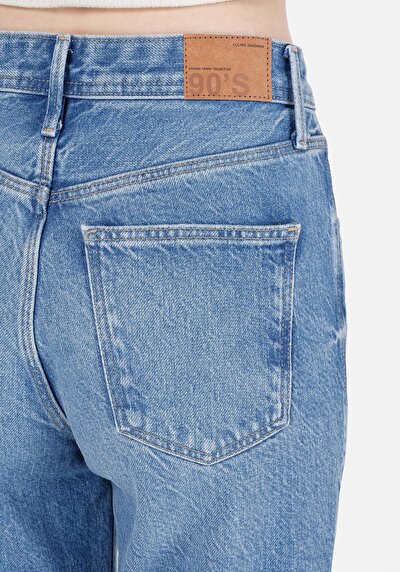 Afficher les détails de 885 Camellia Pantalon Denim Straight Leg High Rise En Jean Straight Fit Femme