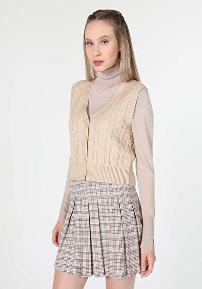 Image de Cardigan Tricot Beige Femme