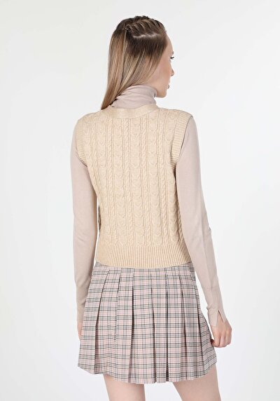 Image de Cardigan Tricot Beige Femme