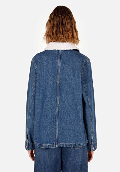 Afficher les détails de Veste De Blazer Bleu Regular Fit Manches Longues  Femme