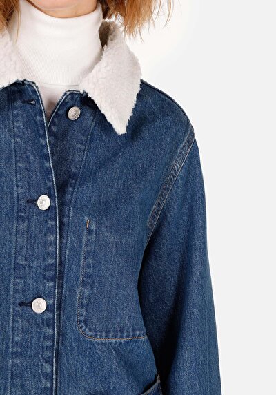 Afficher les détails de Veste De Blazer Bleu Regular Fit Manches Longues  Femme