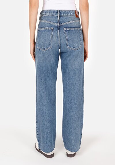 Afficher les détails de 955 Anemon Pantalon Denim   En  Straight Fit Femme