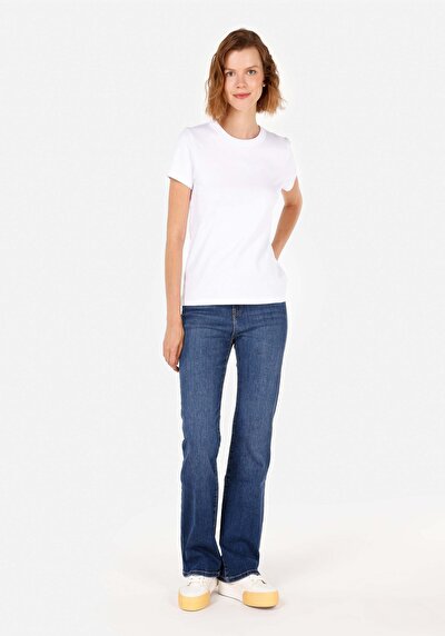 Image de 791 Monica Pantalon Wide Leg Medium Rise En Jean Regular Fit Femme