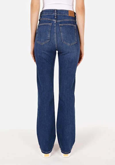 Image de 791 Monica Pantalon Wide Leg Medium Rise En Jean Regular Fit Femme