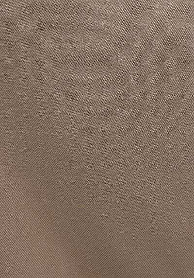 Afficher les détails de Pantalon Beige Wide Leg High Rise En Sergé Regular Fit Femme