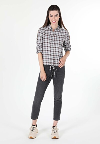 Image de Chemise À Manches Longues Gris Femme