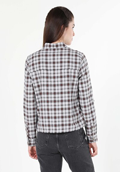 Afficher les détails de Chemise À Manches Longues Gris    Femme