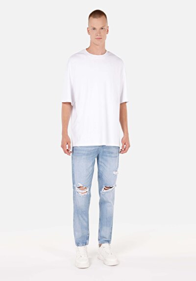 Image de 058 Otto Pantalon En Jean Loose Tapered Fit Homme