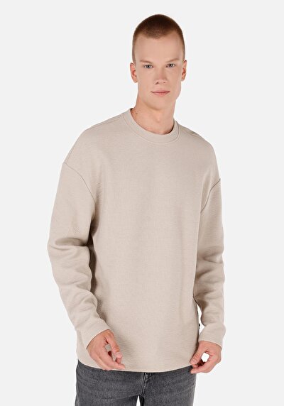 Image de T-shirt À Manches Longues Beige Comfort Fit  Homme