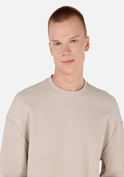 Image de T-shirt À Manches Longues Beige Comfort Fit  Homme