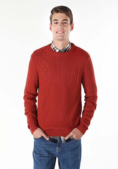 Image de Pull Marron Regular Fit   Homme