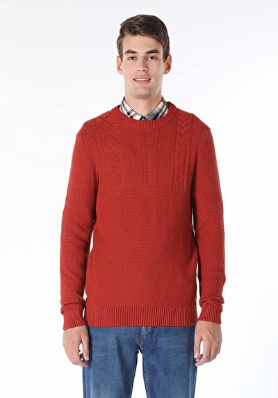 Image de Pull Marron Regular Fit   Homme