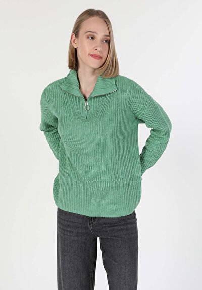Image de Pull Vert Comfort Fit   Femme