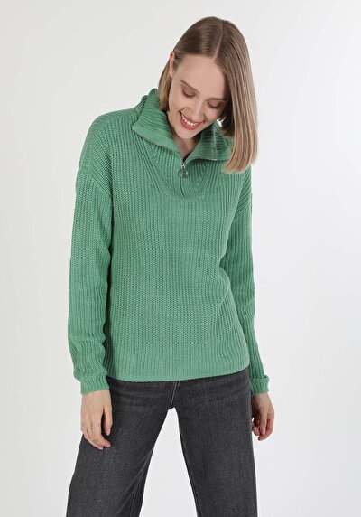 Image de Pull Vert Comfort Fit   Femme