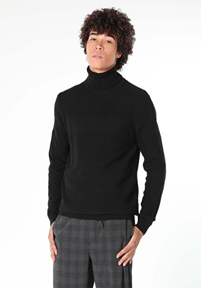 Image de Pull Noir Slim Fit   Homme